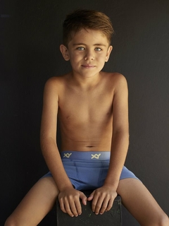 Boxer niño algodón-lycra liso (291087) - tienda online