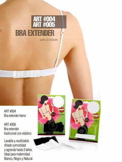 Bra extender teens. Lavable Reutilizable. (27004)