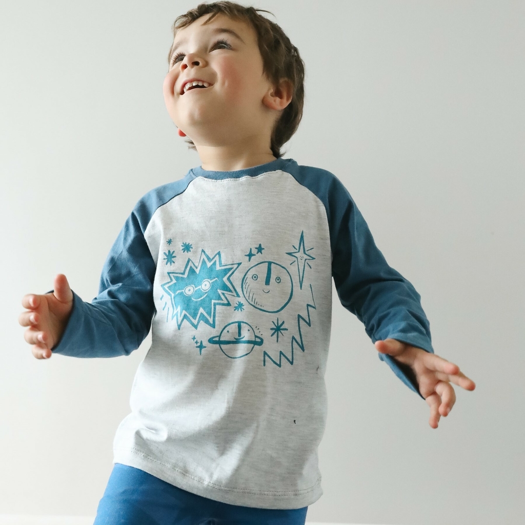 Remera Reunion Estrellas manga larga para ninos y ninas