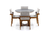 Imagem do Conjunto Mesa Lara com 4 Cadeiras Isabela - MadeDecor