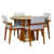 Conjunto Mesa Talia com 4 Cadeiras Estofadas Isabela- MadeDecor na internet