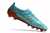 Chuteira de campo Mizuno Alpha FG Azure Blue Pack Turqueza e Bronze - Tevo Sports