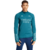 conjunto de treino Arsenal Adidas 2023-2024, composto por jaqueta verde com detalhes em azul marinho e logotipos da Adidas e Arsenal. O modelo demonstra conforto e liberdade de movimento, ideal para treinos intensos.