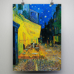 Pôster O Terraço do Café à Noite de Van Gogh - Tamanho A3 - comprar online