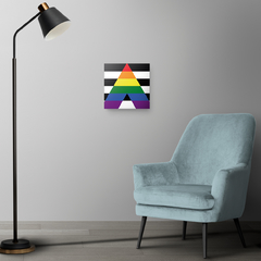 Quadro Decorativo - Bandeiras - Heterossexual aliado - comprar online