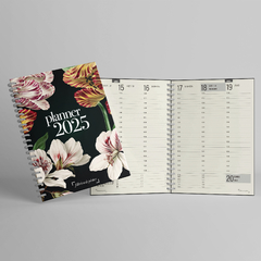 Planner Agenda - 2025 - Floral Escuro - Capa dura 160 Páginas na internet