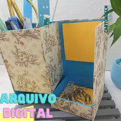 ARQUIVO DIGITAL : Kit box porta lápis