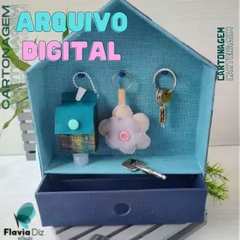 ARQUIVO DIGITAL : kit casinha porta chave