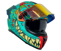 Casco Integral Axxis Hawk Ay Güey Tlaloc Azul Mate en internet