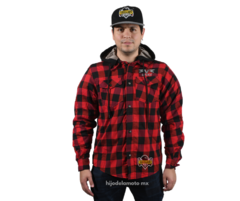 Chamarra de Moto para Hombre Risky Cha-001R Negro Rojo