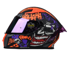 CASCO INTEGRAL HALF SORPRISE - MORADO / NARANJA MATE