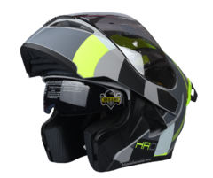 Casco Abatible Hro 3400 Dv Evo Scrot Gris Mate - HIJO DE LA MOTO