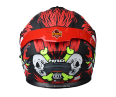 CASCO ABATIBLE HRO 3440 DV INTERCREATURE - ROJO MATE - tienda en línea