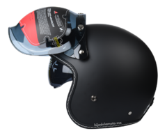 Casco Abierto 3/4 Noss Ns-639 Solid Negro Mate - comprar en línea