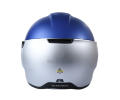 Casco Abierto Shark Citycruiser Dual Blank Mat Azul Gris