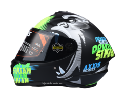 CASCO INTEGRAL AXXIS DRAKEN SIMIAN - GRIS / VERDE