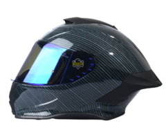 Casco Integral Xtrong Xtr-820 Gráfico Fibra De Carbono Azul