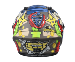 CASCO INTEGRAL XTRONG XTR-352 MARIO DORADO AZUL MATE en internet