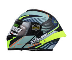 CASCO ABATIBLE XTRONG XTR-669 - NEGRO AZUL MATE