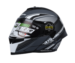 CASCO ABATIBLE XTRONG XTR-669 - NEGRO GRIS MATE en internet