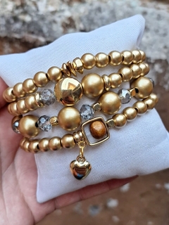 Kit de Pulseira Vick Gold