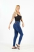 Imagen de jean sabrina azul con bigotes super alto largo con costura lateral reforzada talle real (243)
