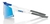 Óculos 100% Speedcraft SL Matte White Blue Metalic + Lente Transparente - comprar online