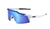 Óculos 100% Speedcraft SL Matte White Blue Metalic + Lente Transparente - loja online