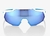 Óculos 100% RACETRAP Branco Azul/AZL + Lente Transparente