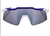 Óculos 100% Speedcraft SL Matte White Blue Metalic + Lente Transparente