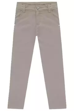 Calça Lucboo Sarja Jeans Bege na internet