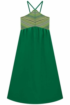 Vestido Vic&Vicky Longo Verde - Amora