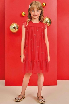 Vestido Kukiê Vermelho em Tule - comprar online