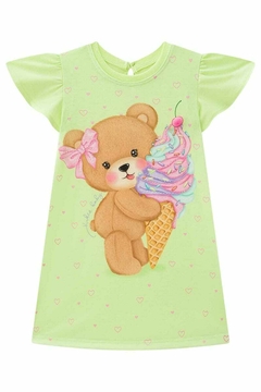 Vestido Kukiê Urso tomando Sorvete - comprar online