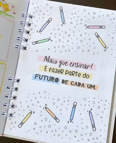 Caderno da Professora - belajupersonalizados