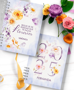 Agenda 2025 Coleção Encanto Floral - 1 dia por pág - loja online