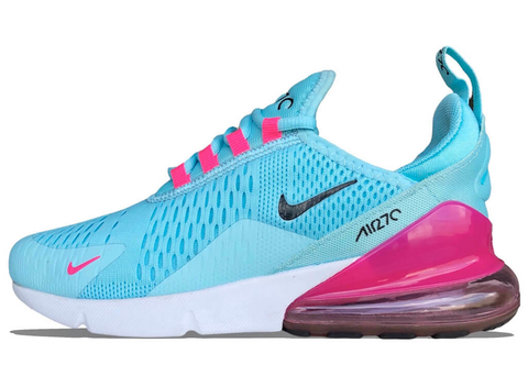 Tênis Nike Air Max 270 Azul/Rosa