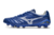 Chuteira Mizuno Morelia Neo 4 Campo - Azul/Branco/Dourado