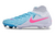 Chuteira Nike Campo Phantom Luna 2 Elite Campo FG - Branco/Rosa/Azul