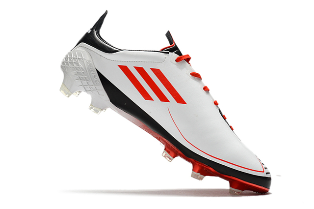 Chuteira Adidas F50 X Ghosted.1 FG - Branco/Vermelho