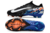 Chuteira Nike Air Zoom Mercurial Vapor 16 Elite FG - Preto/Branco/Azul/Laranja - Marca Esportiva - Loja Especializada em Chuteiras 