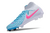 Chuteira Nike Campo Phantom Luna 2 Elite Campo FG - Branco/Rosa/Azul - Marca Esportiva - Loja Especializada em Chuteiras 