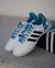 Chuteira Adidas Adipure 11 Pro Society TF - Branco/Azul - Marca Esportiva - Loja Especializada em Chuteiras 