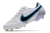Chuteira Nike Tiempo Legend 9 Elite FG - Branco/Azul - Marca Esportiva - Loja Especializada em Chuteiras 