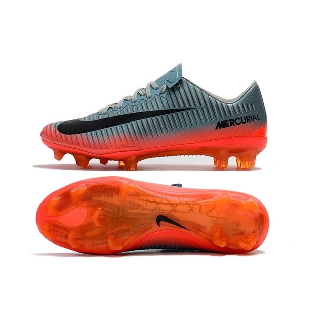 Chuteira Nike Mercurial Vapor 11 FG - Cinza/Laranja