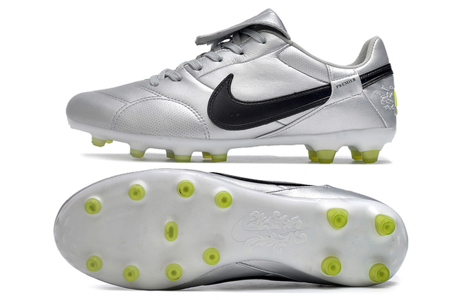 Chuteira Nike Premier 3 FG Prata Preto