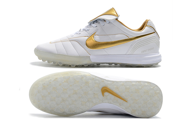 Chuteira NIKE Tiempo Legend 7 Academy Futsal R10 Branco/Dourado