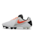 Chuteira Nike Tiempo CTR360 Maestri 3 Campo FG - Branco/Prata/Laranja/Preto