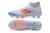 Chuteira Adidas F50 Elite Mid Campo - Branco/Azul/Rosa - Marca Esportiva - Loja Especializada em Chuteiras 