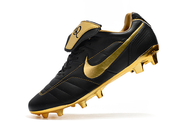 Chuteira de Campo NIKE Tiempo Legend R10 Elite FG Branco Dourado